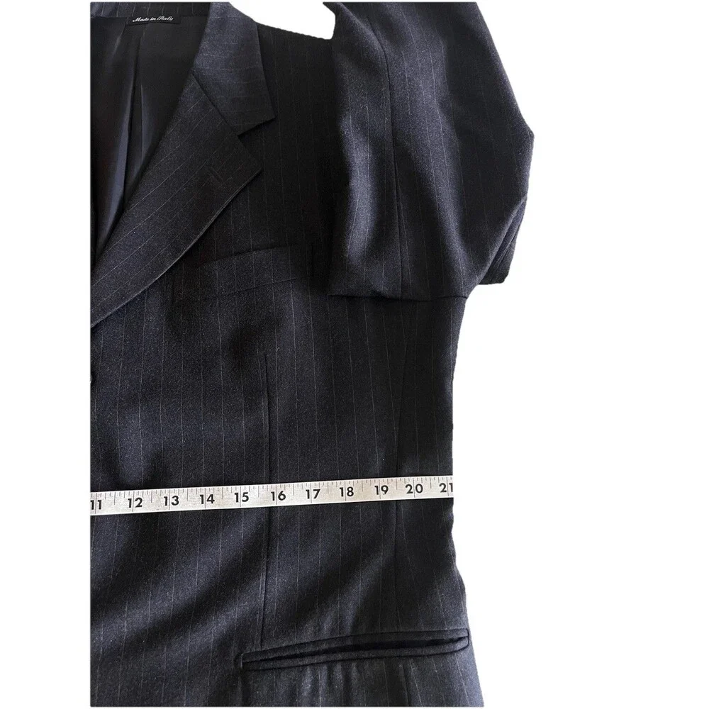 PAL ZILERI Guabello Men 42-44R Blazer Designer Wool Pinstripe Suit Jacket Italy